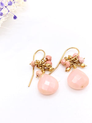 Pink Opal 14K Gold Filled Earrings