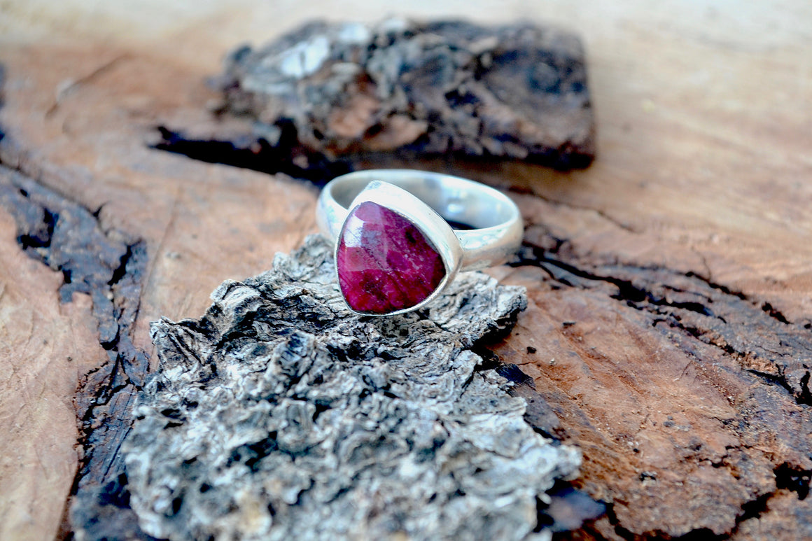 Ruby Healing Stone Ring