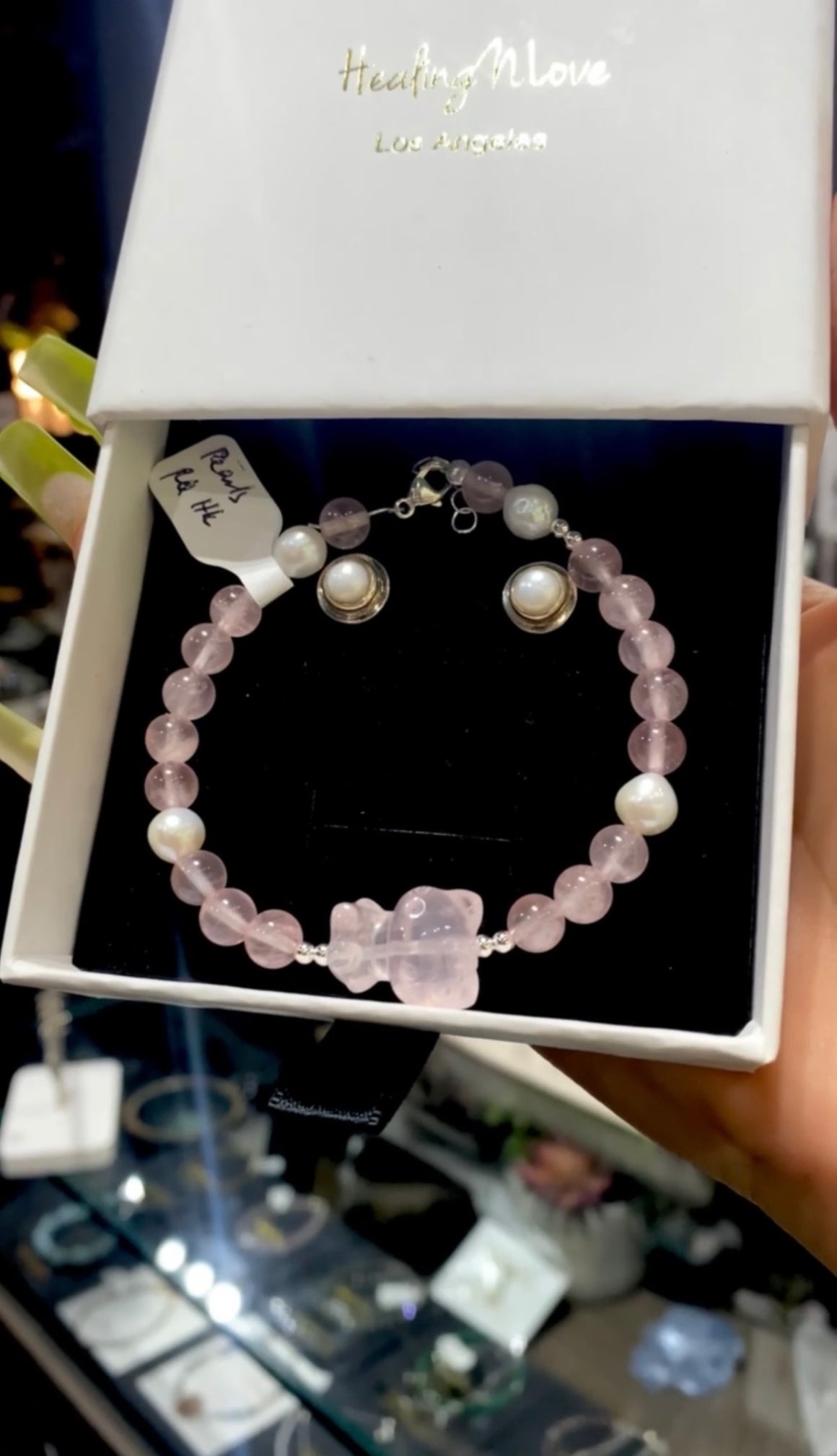 Hello Kitty Rose Quartz Bracelet
