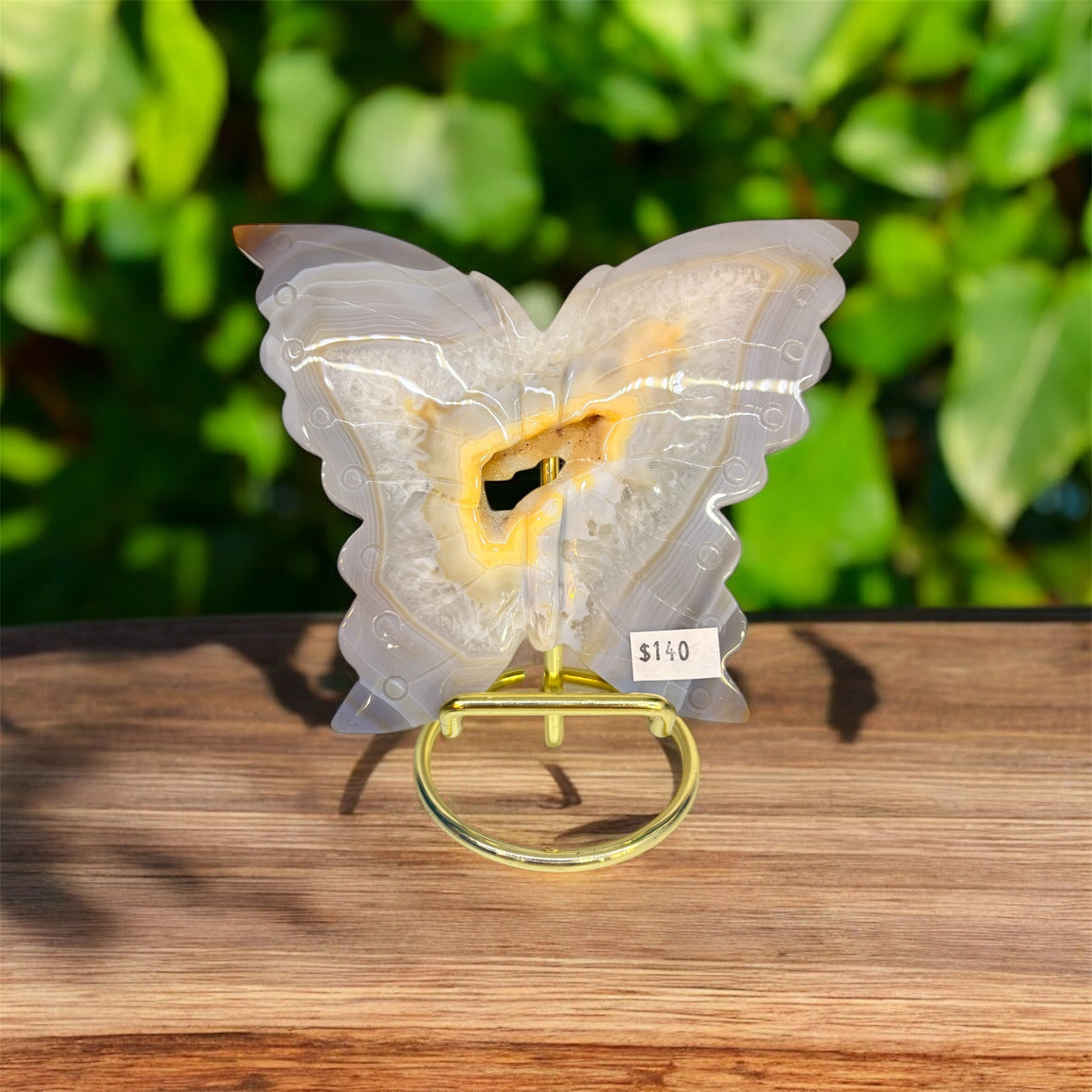 Agate Carved Butterfly