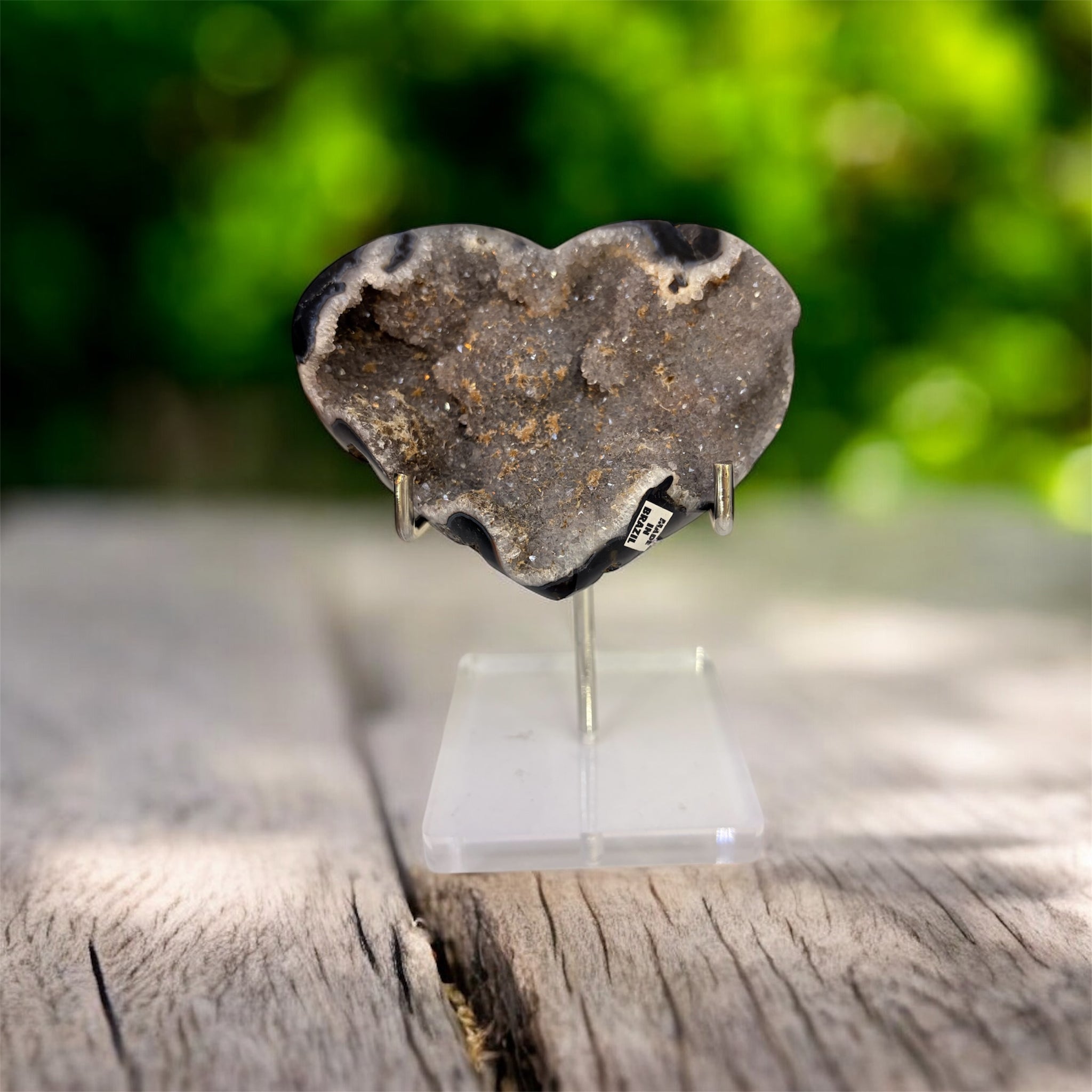 Druzy Agate Heart