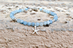 Aquamarine Courage Healing Bracelet