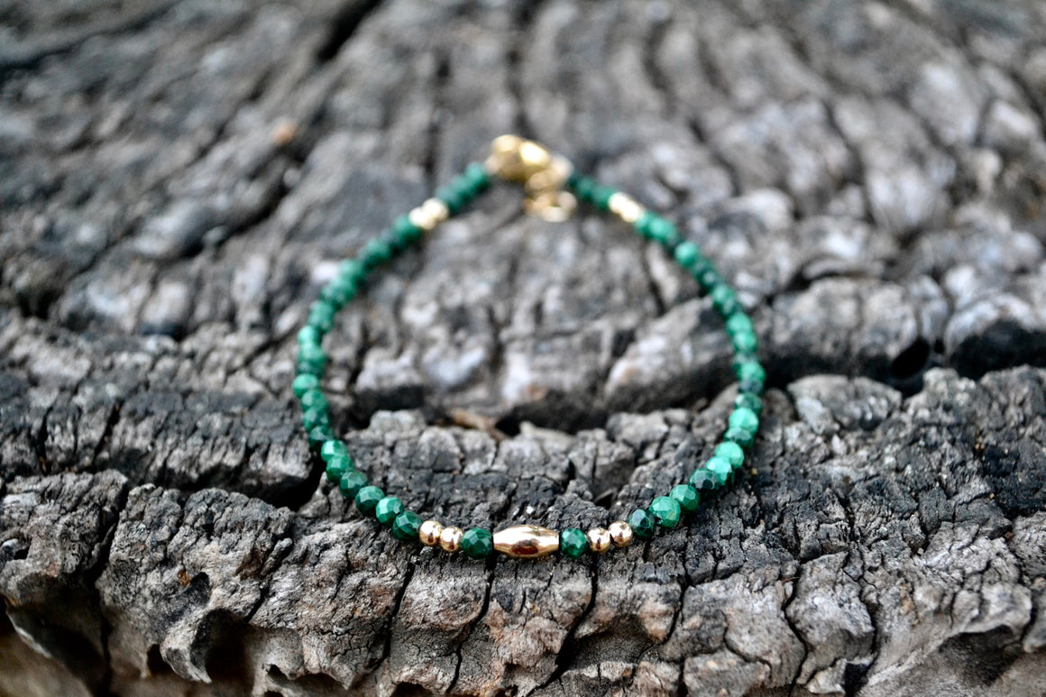 Malachite Healing Gemstone Clasp Bracelet