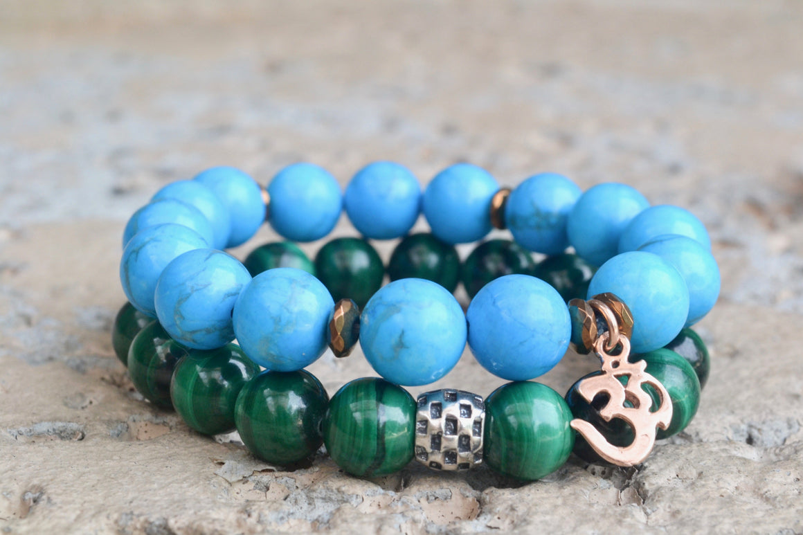 Blue Howlite Stress Anger Calm Bracelet