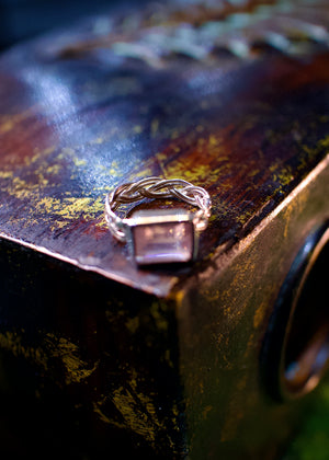Rose Quartz Sterling Silver Ring
