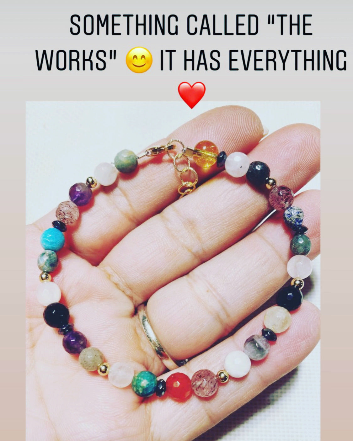 “The Works” Assorted Healing Gemstone Bracelet