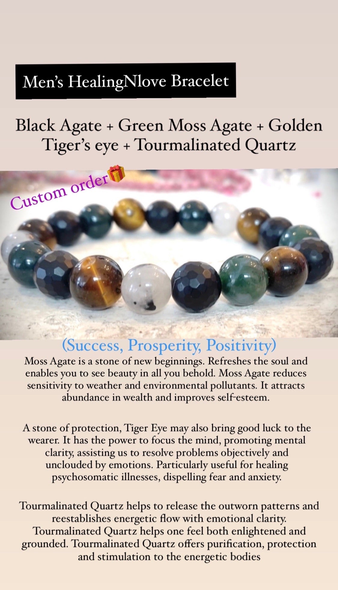 Shadow Dance:a Bold Black Banded Agate Bracelet With Earthy Elegance and  Mystic Charisma, Perfect for Grounding, Protection, and Empowerment - Etsy